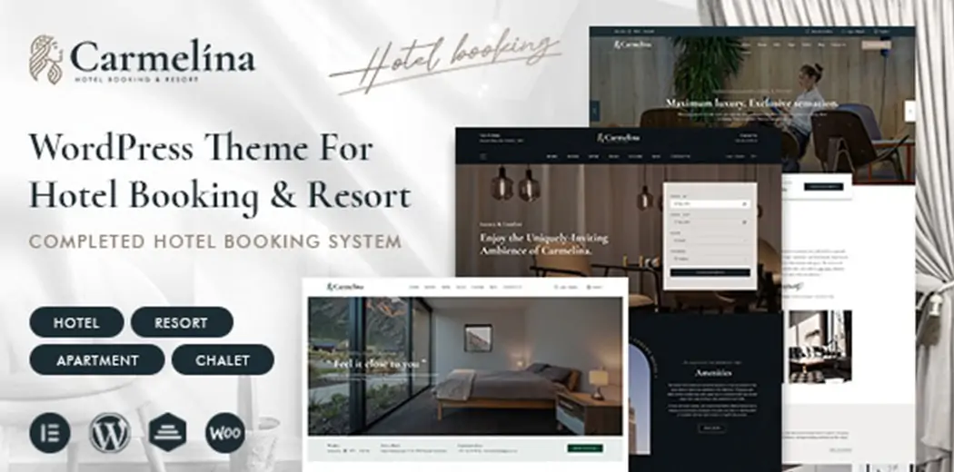 Carmelina - Hotel Booking WordPress Theme