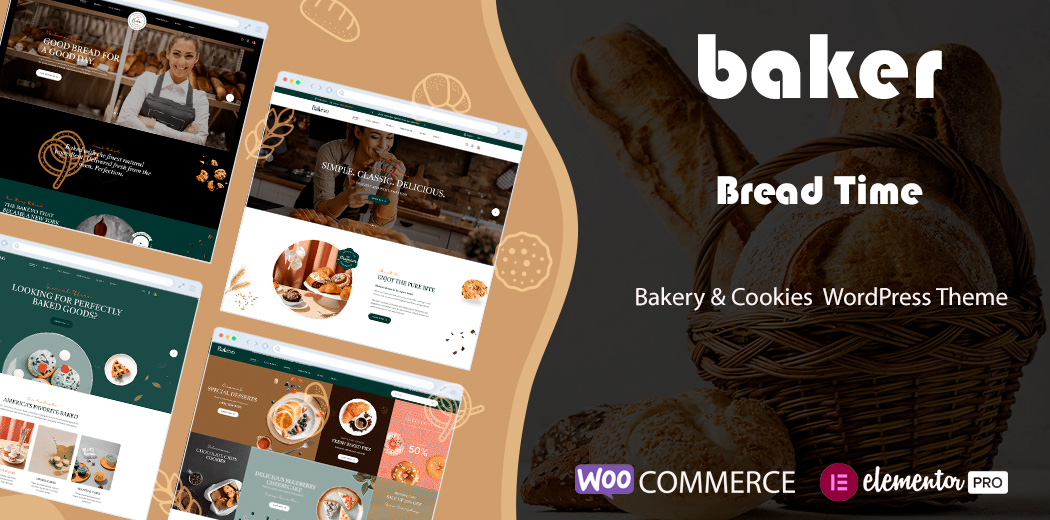 Baker - Bakery & Cookies WordPress Theme